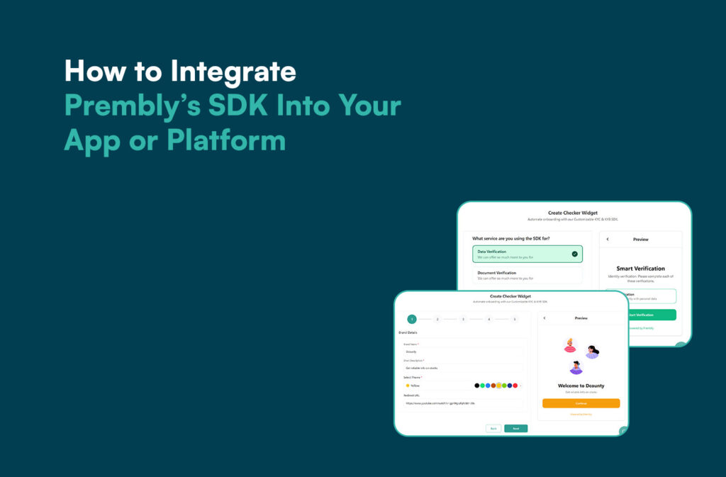 How to Integrate Prembly’s SDK Into Your App or Platform - Prembly