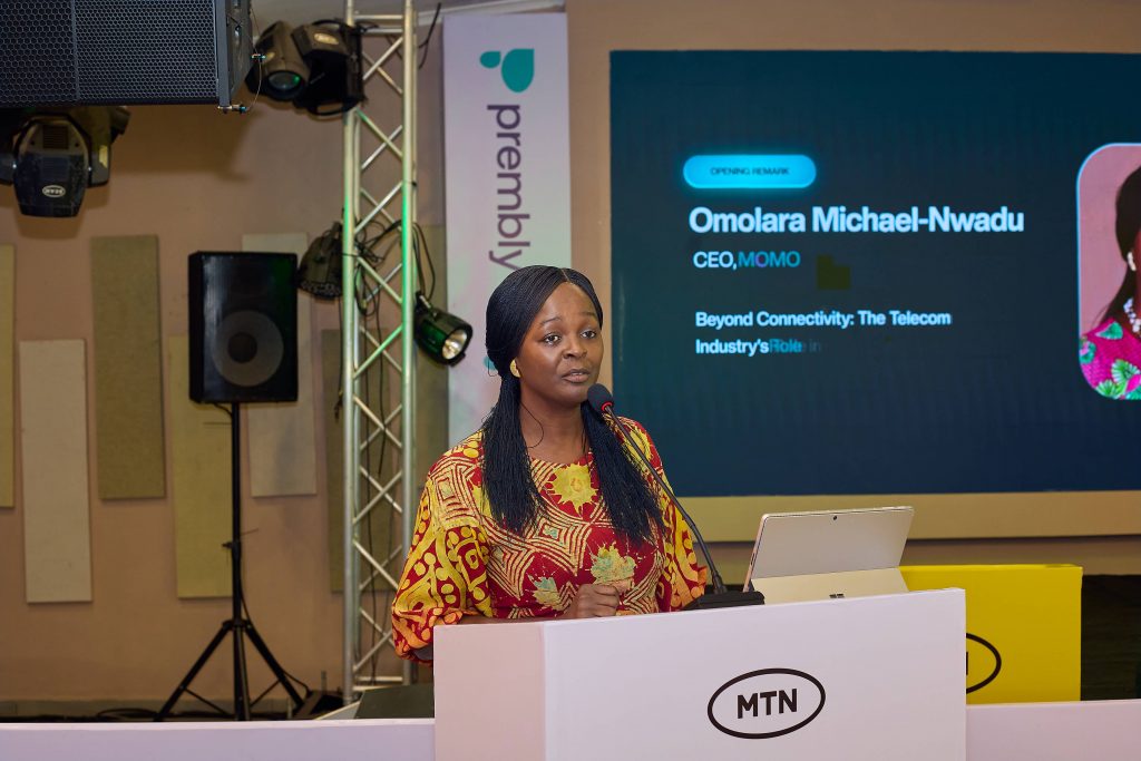 Omolara Michael-Nwadu speaking at the Prembly Fraud Intelligence Summit 2026.